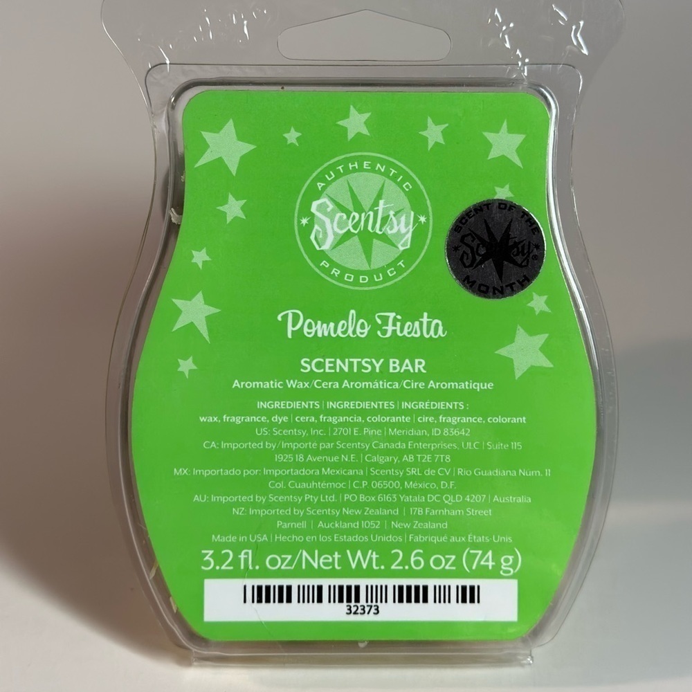 Scentsy Bar‎ Pomelo Fiesta Aromatic Wax Melt 2.6 oz 74g Scent of the Month 32373